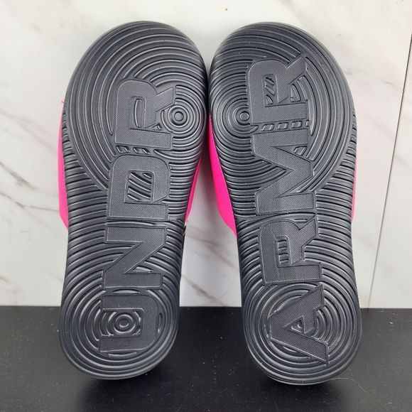 *Sold New Under Armour Ansa Fix Black Pink Slides - Picture 6 of 7